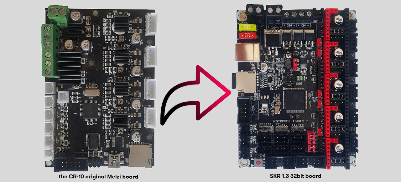 SKR V1.3 32bit control board upgrade for CR-10