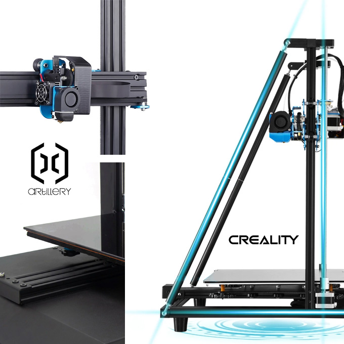 Mechanics and construction review of Artillery X1 and CR-10 V2