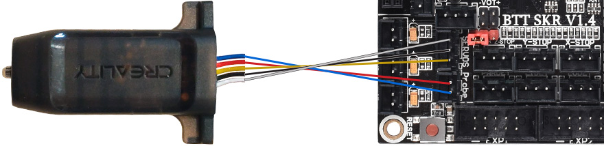 Wiring of CR-Touch to Servo and Probe ports of SKR V1.4